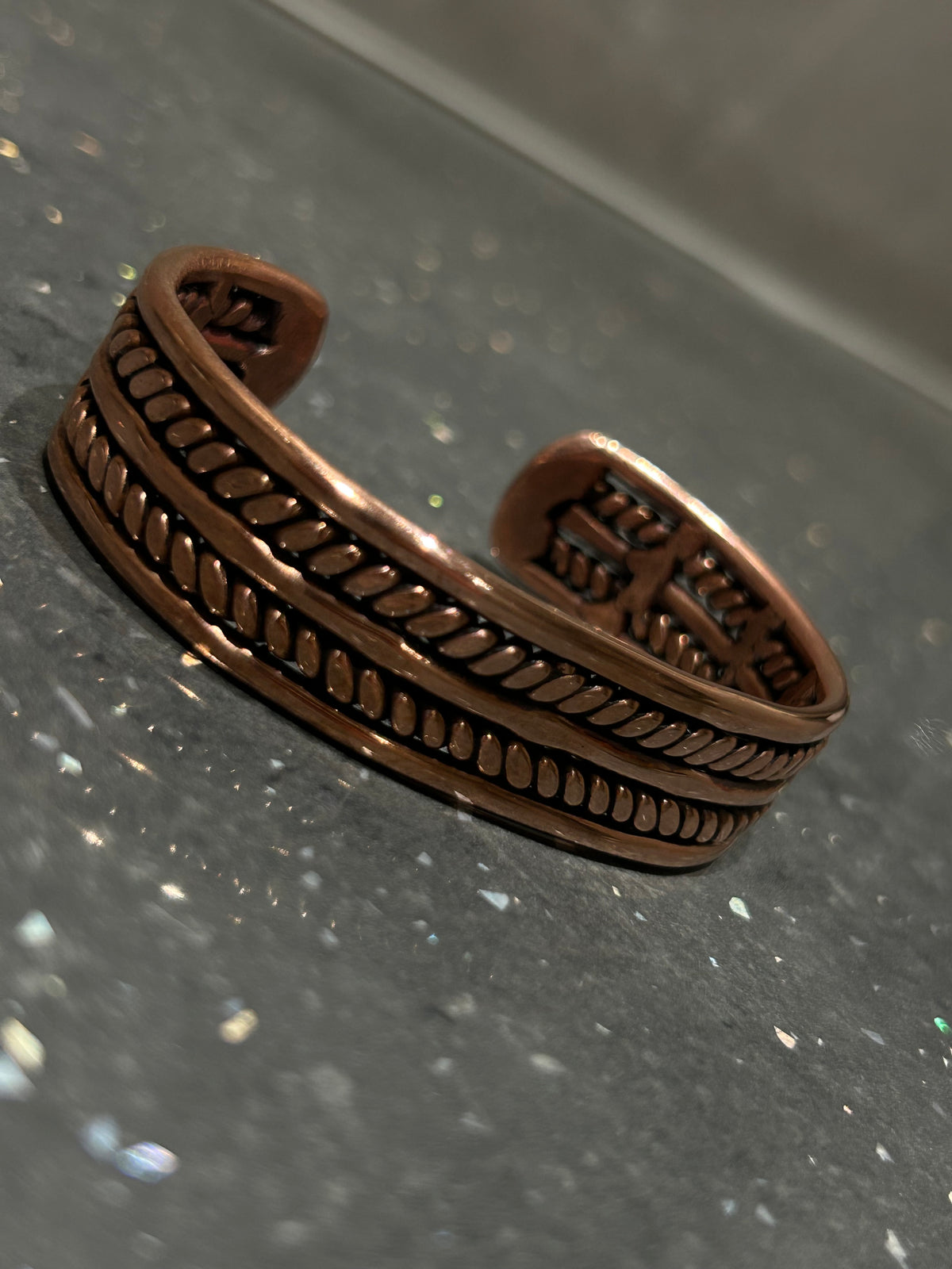 Pure copper Twisted Spine Roman Cuff