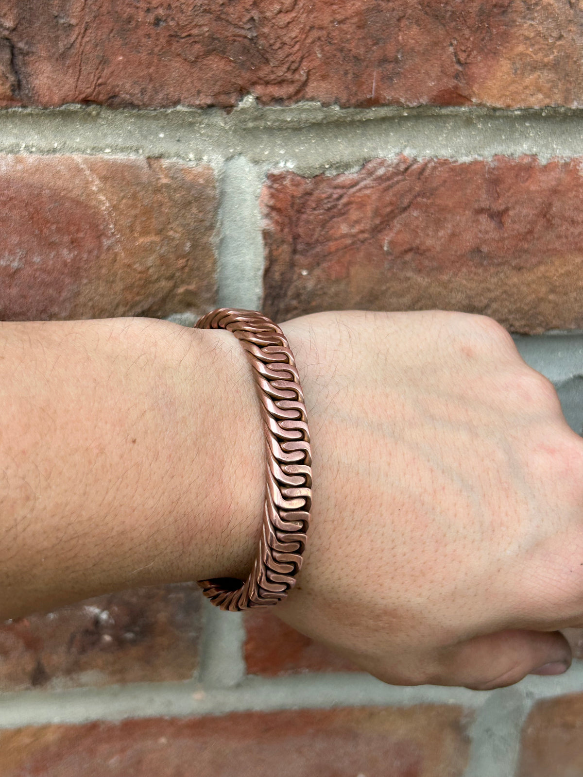 Zipper Braid: Pure Copper Bracelet // Cuff