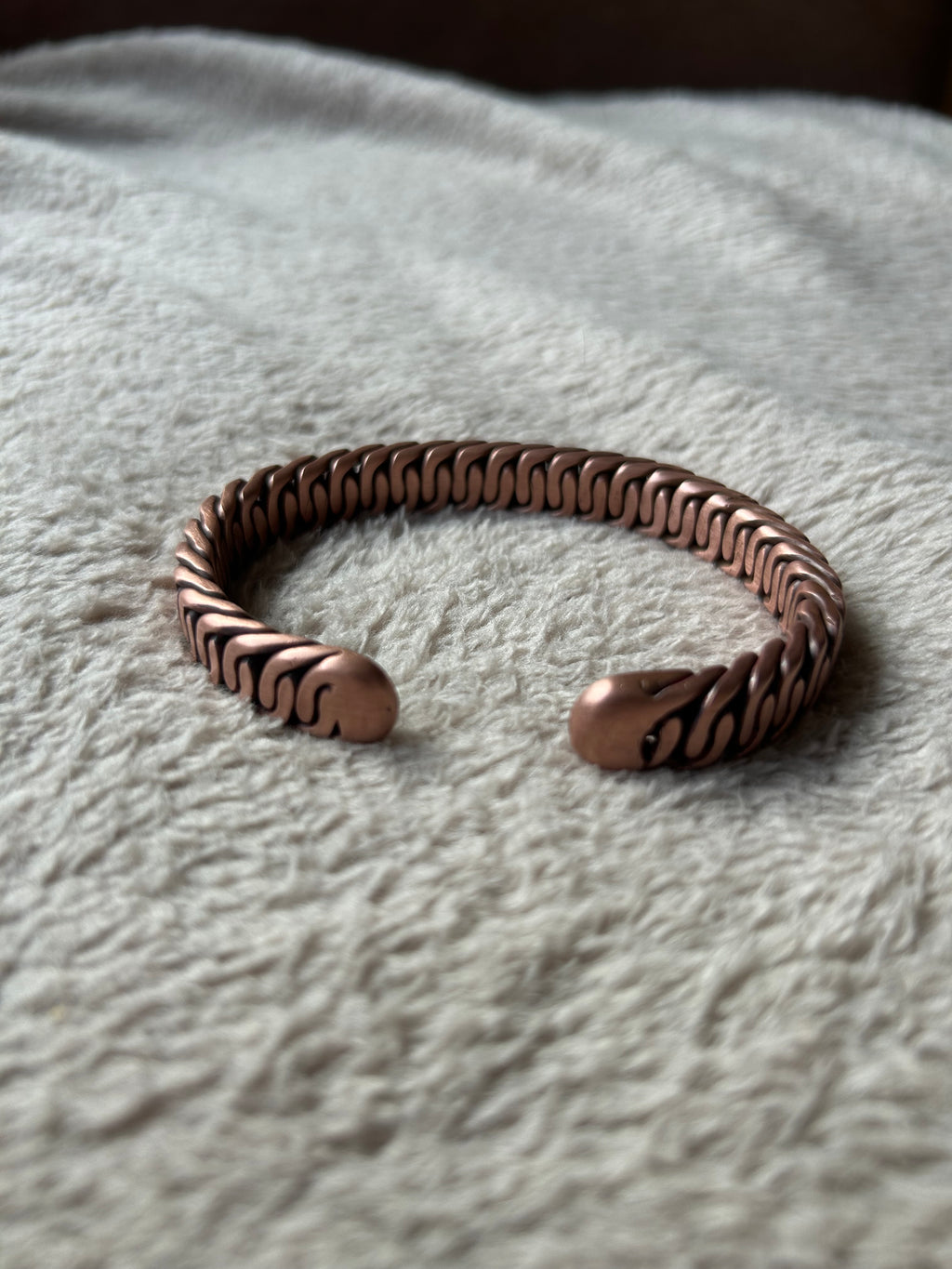 Zipper Braid: Pure Copper Bracelet // Cuff
