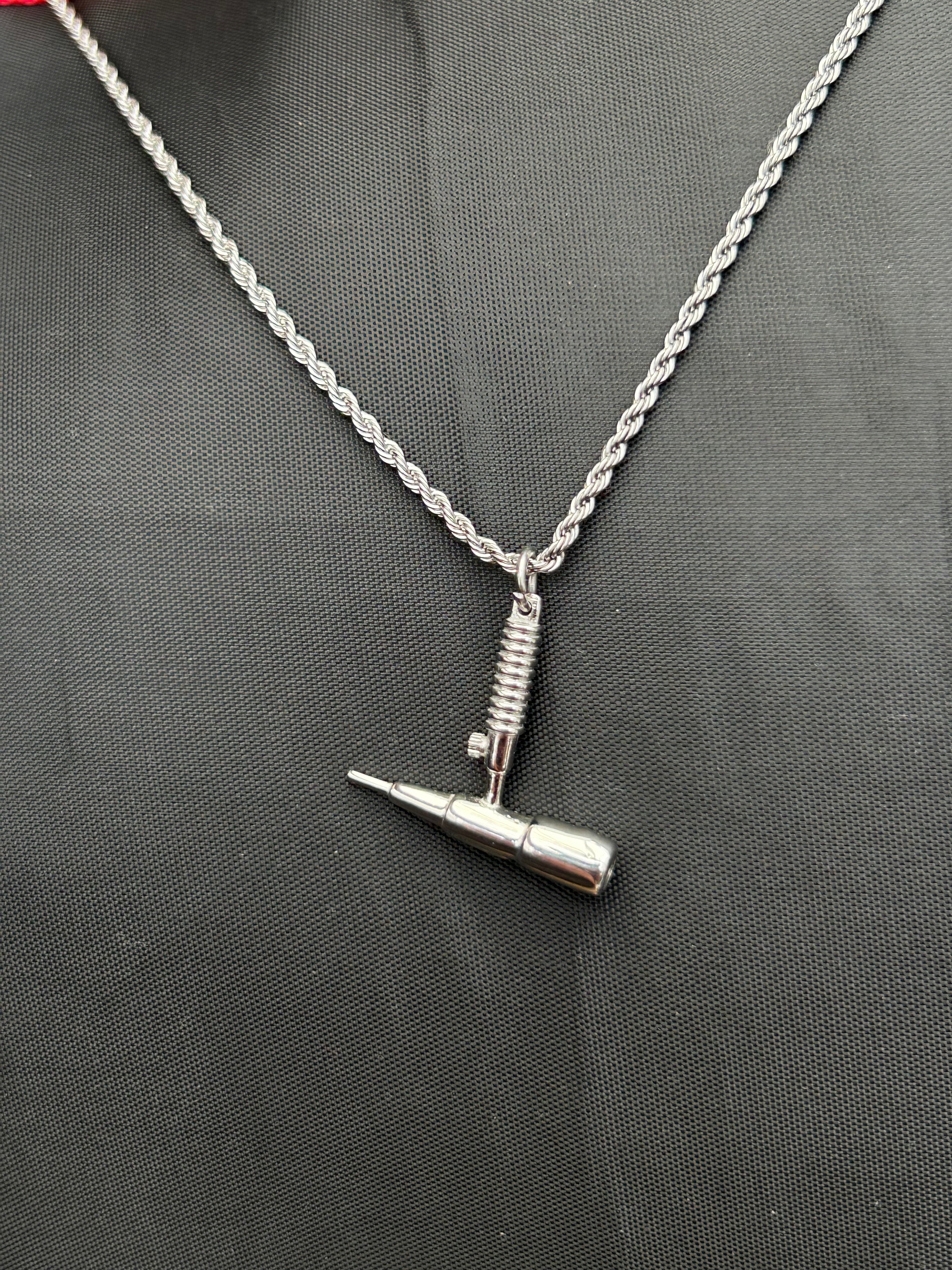 Stainless TIG Torch Pendent with Necklace