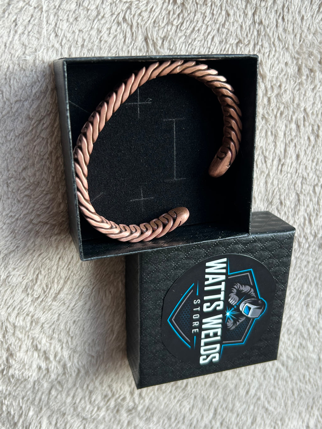 Zipper Braid: Pure Copper Bracelet // Cuff