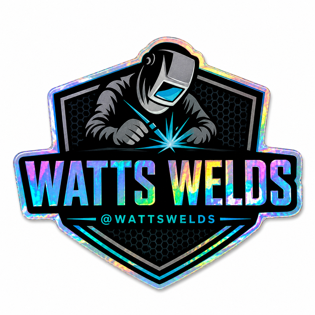 WattsWelds Holographic Stickers