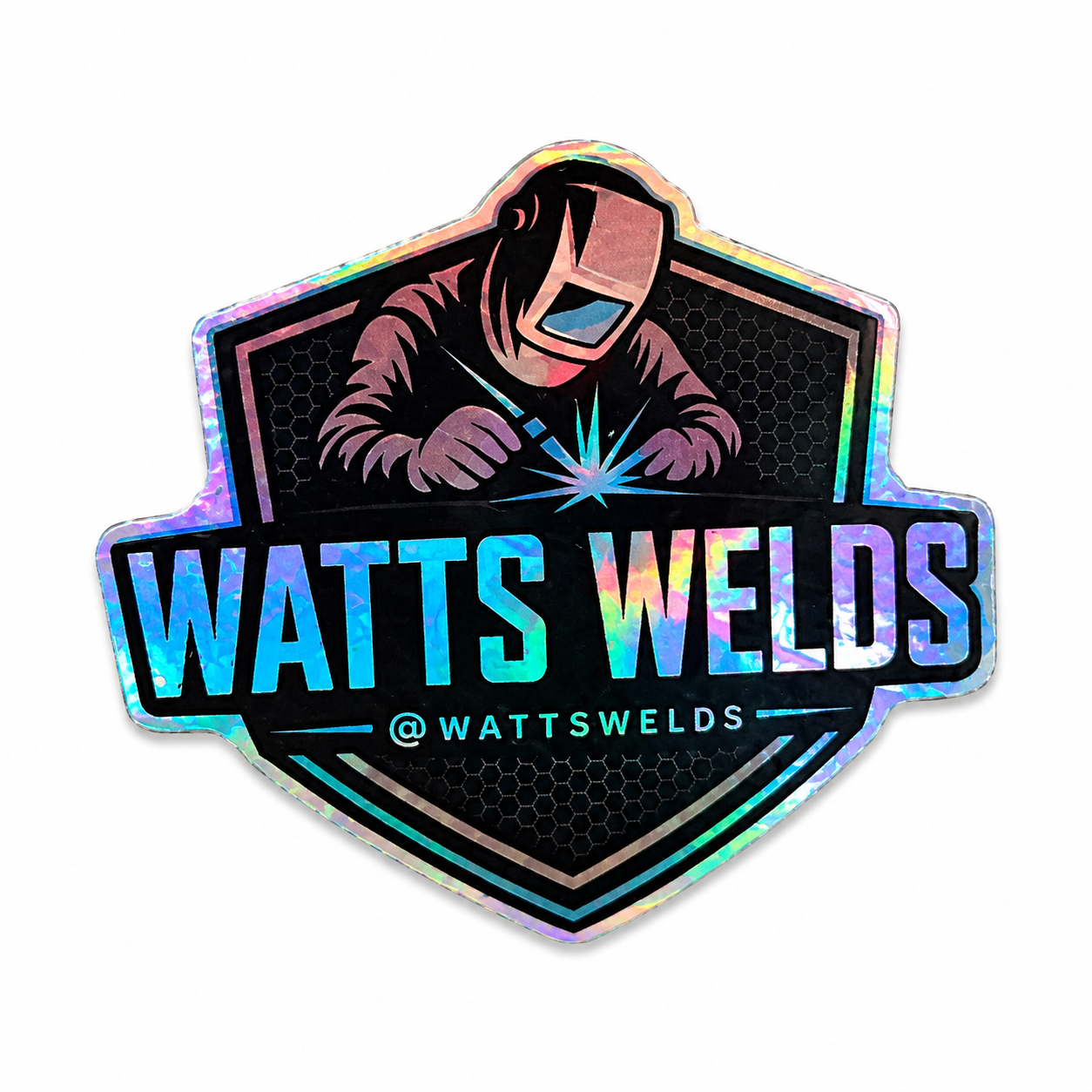 WattsWelds Holographic Stickers