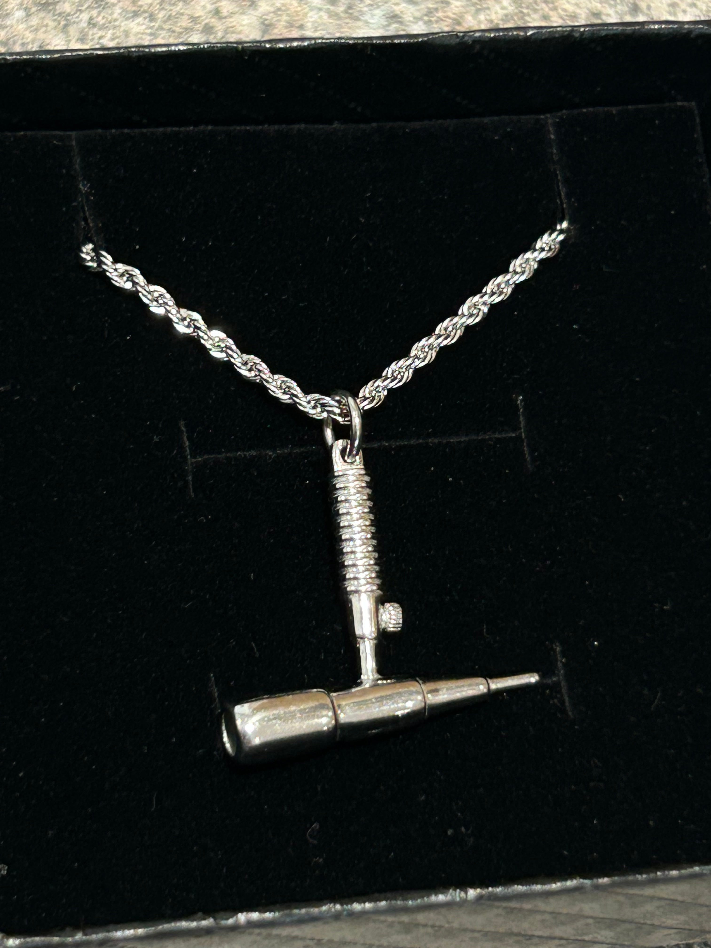 Stainless TIG Torch Pendent with Necklace