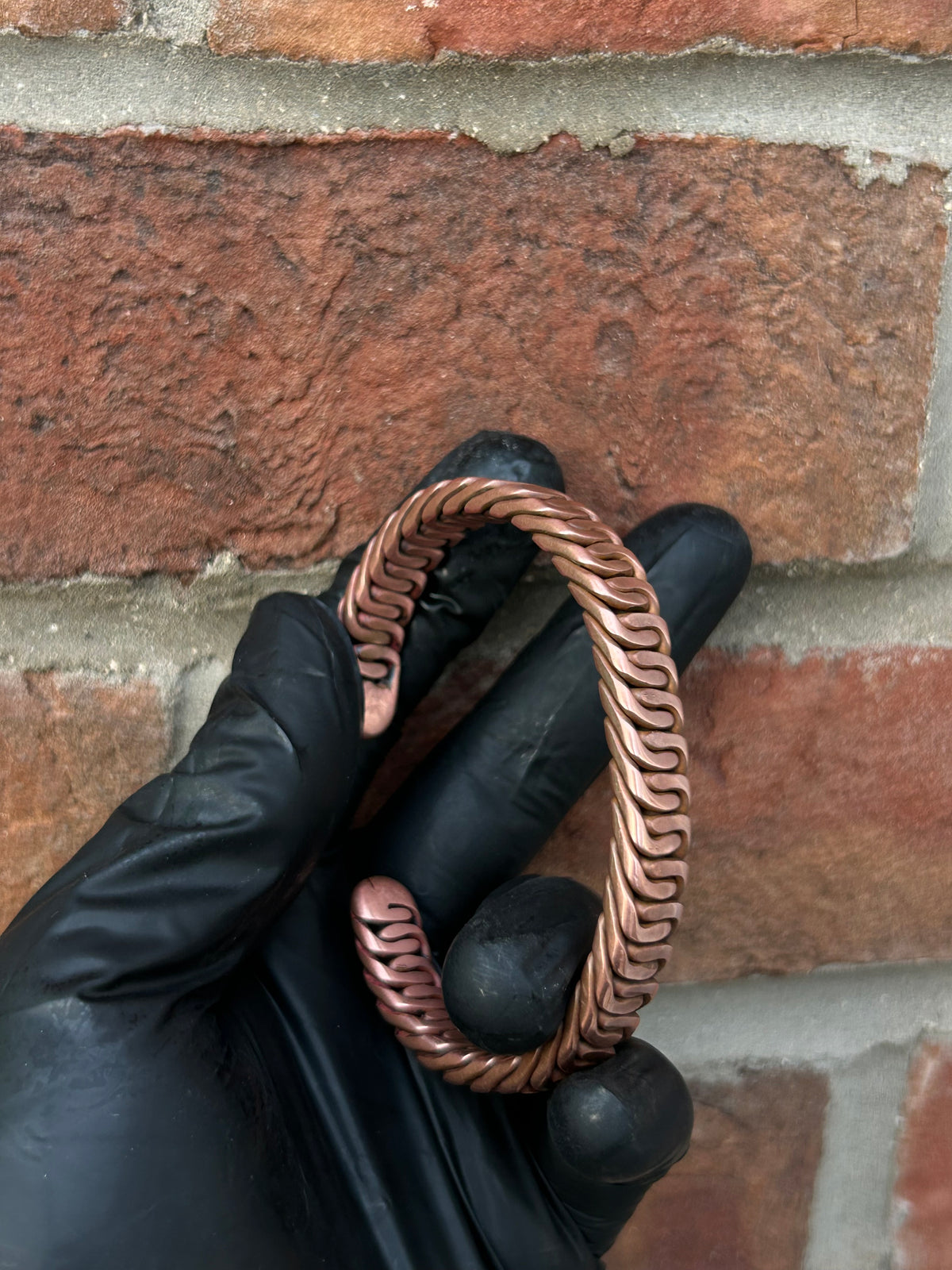 Zipper Braid: Pure Copper Bracelet // Cuff
