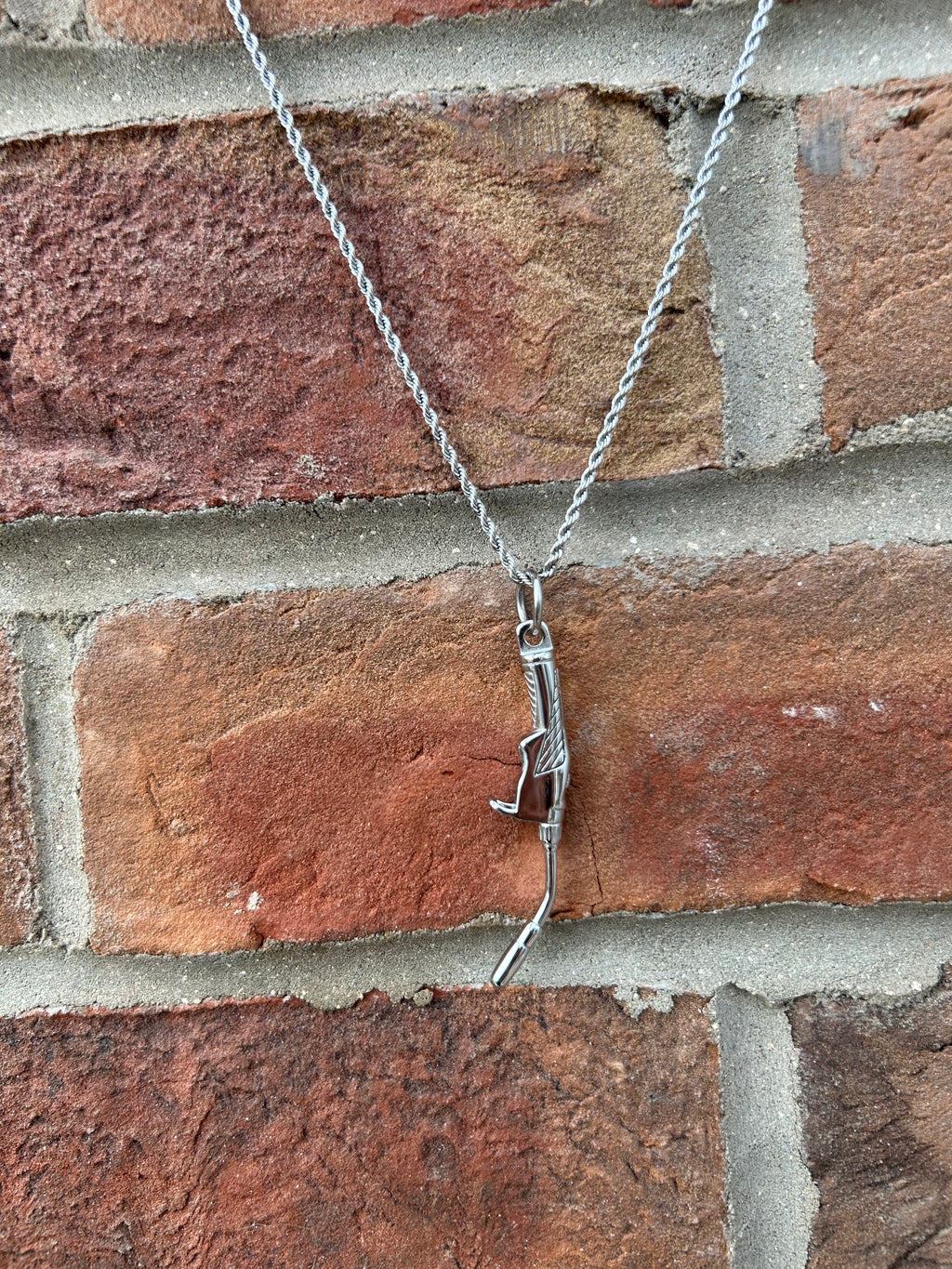 Stainless Steel MIG Torch Pendant with Necklace