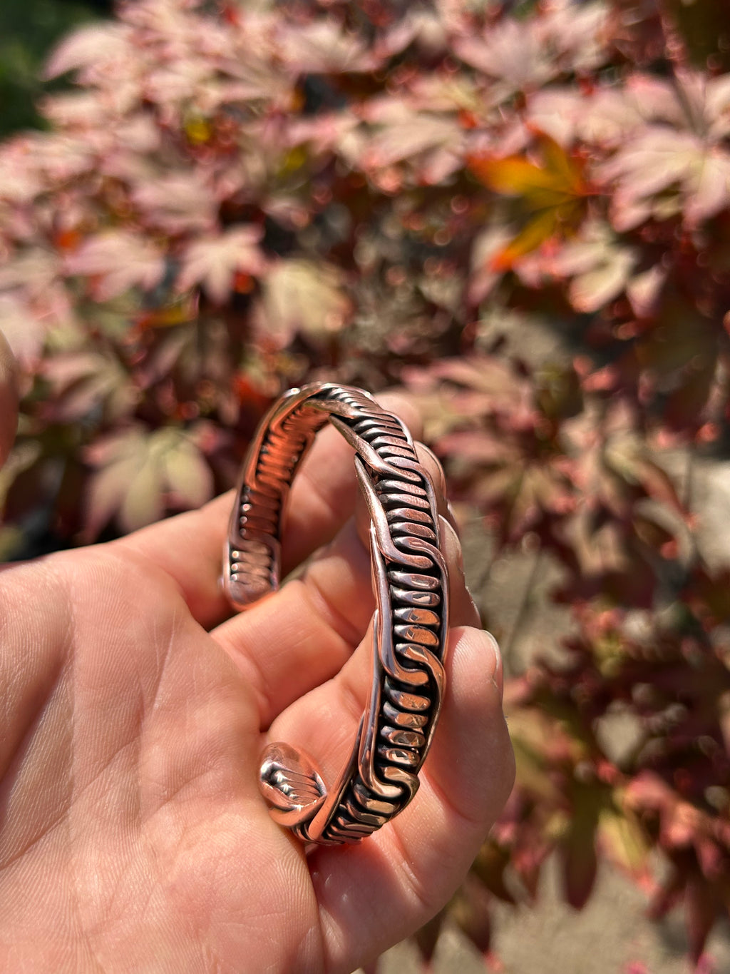 Barbed Wire Braid: Pure Copper Bracelets // Cuff