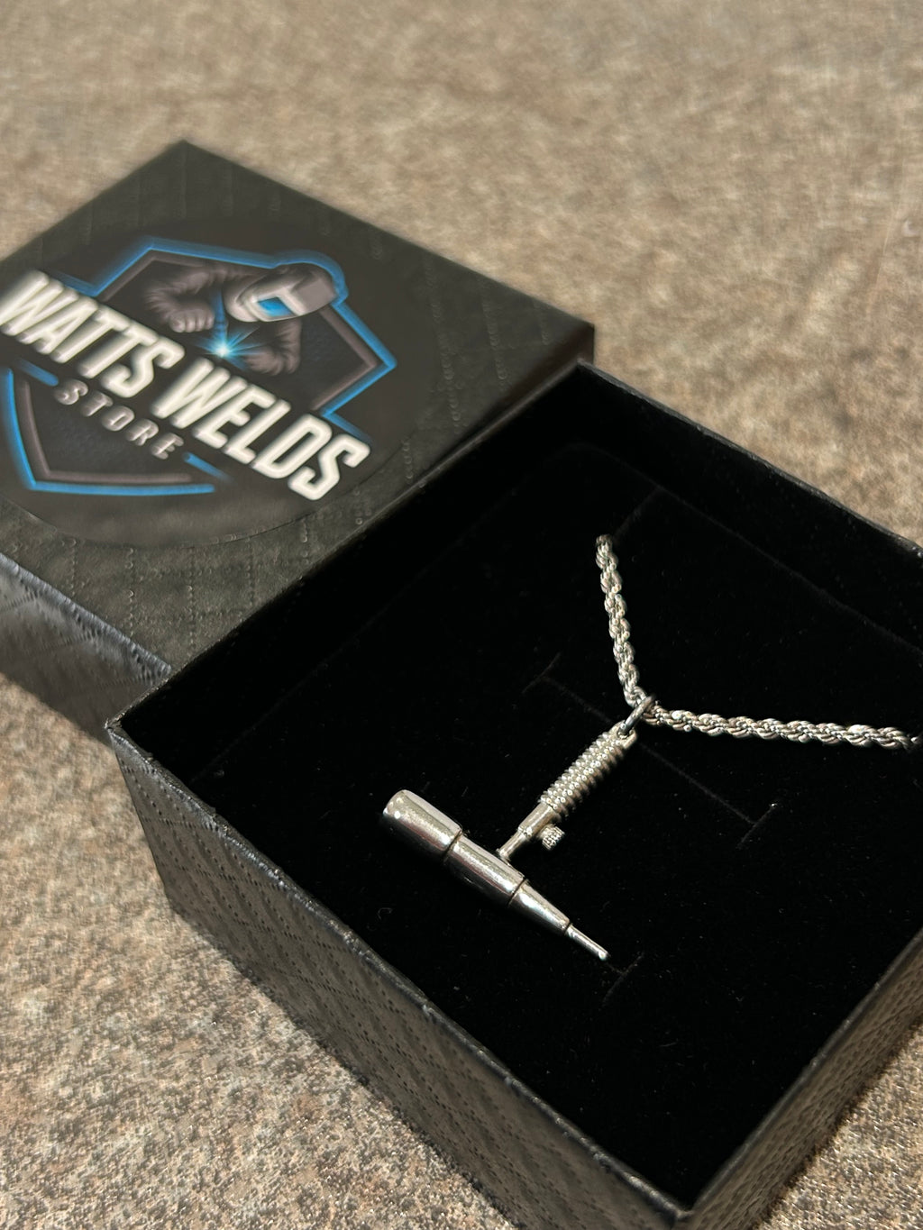 Stainless TIG Torch Pendent with Necklace