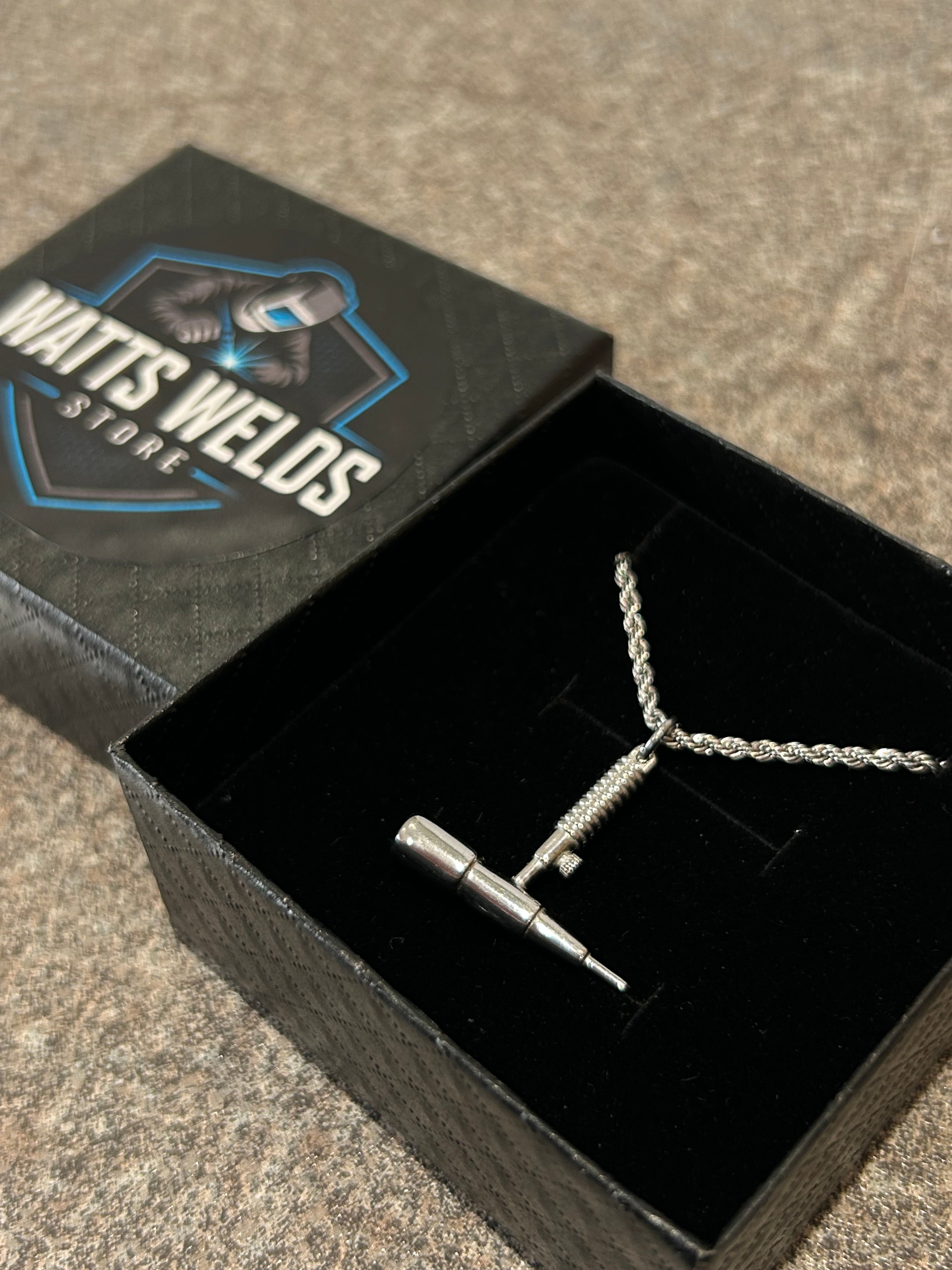 Stainless TIG Torch Pendent with Necklace