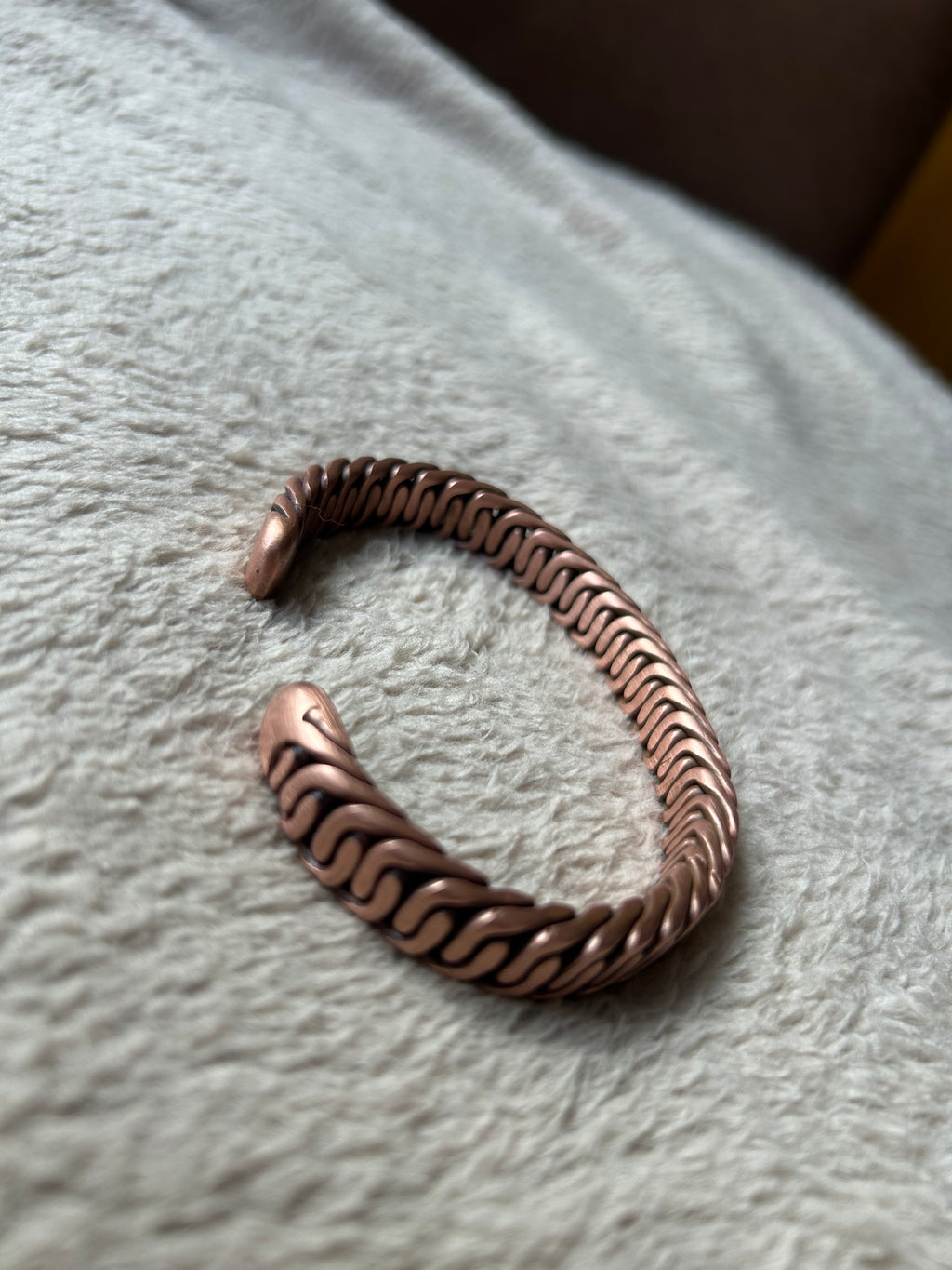 Zipper Braid: Pure Copper Bracelet // Cuff