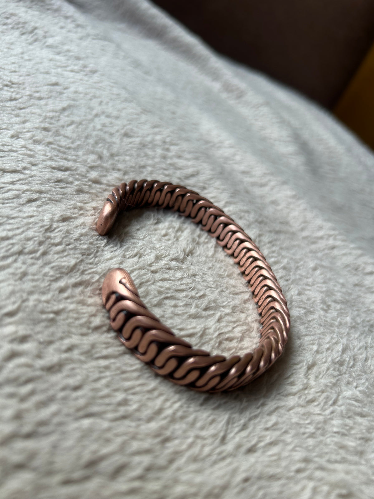 Zipper Braid: Pure Copper Bracelet // Cuff