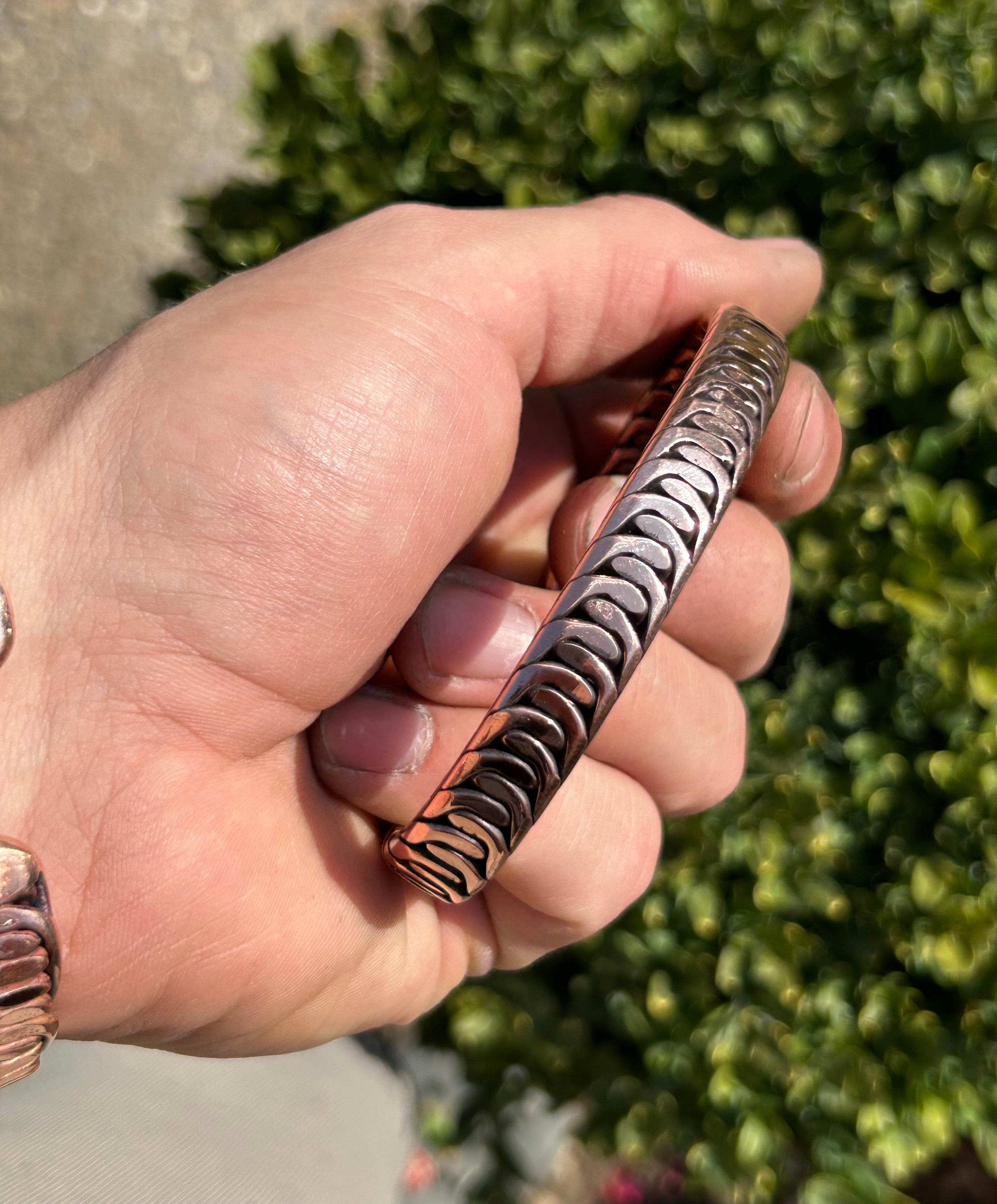 Snake Belly Braid: Pure Copper Bracelet // Cuff