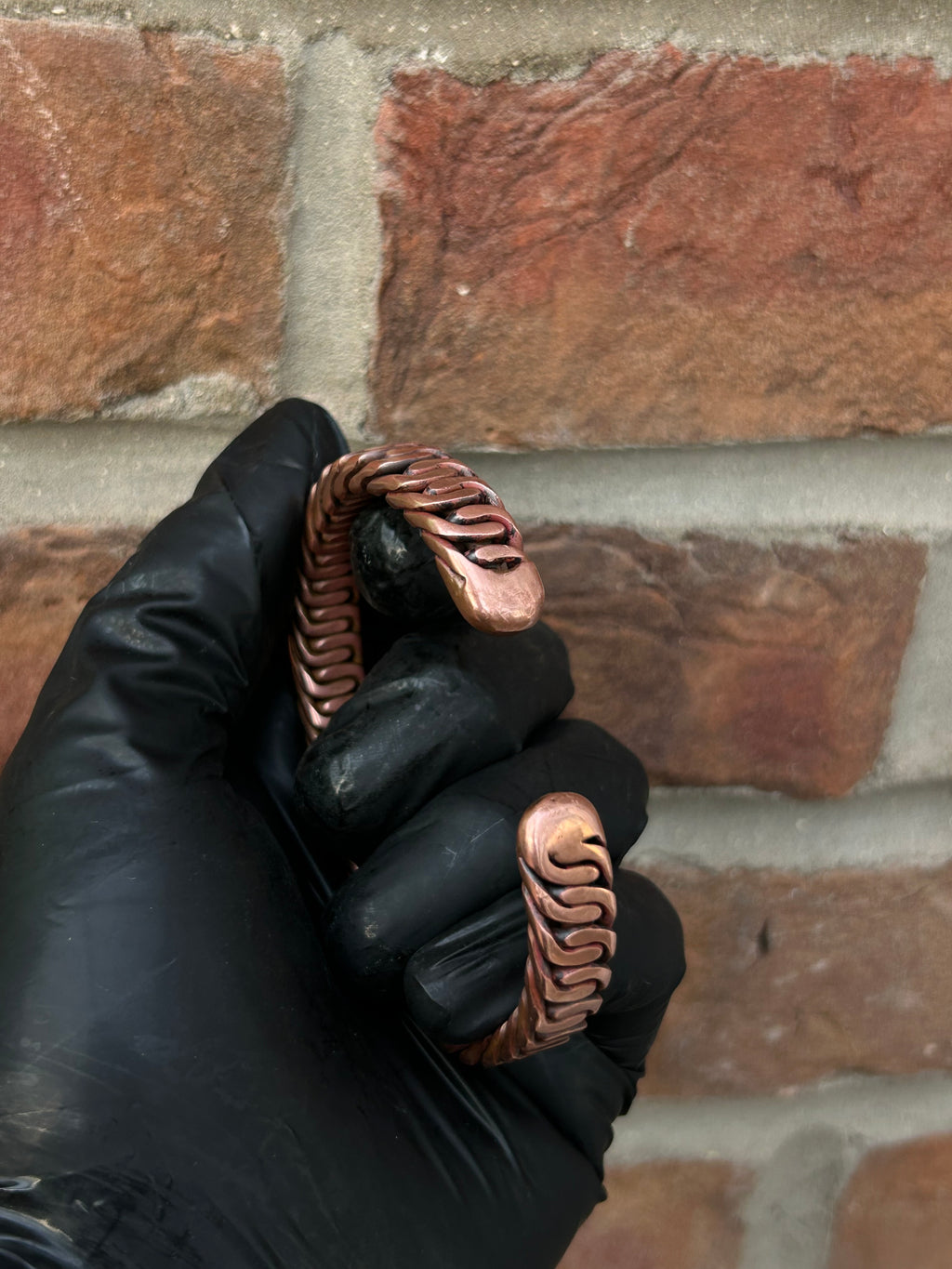 Zipper Braid: Pure Copper Bracelet // Cuff
