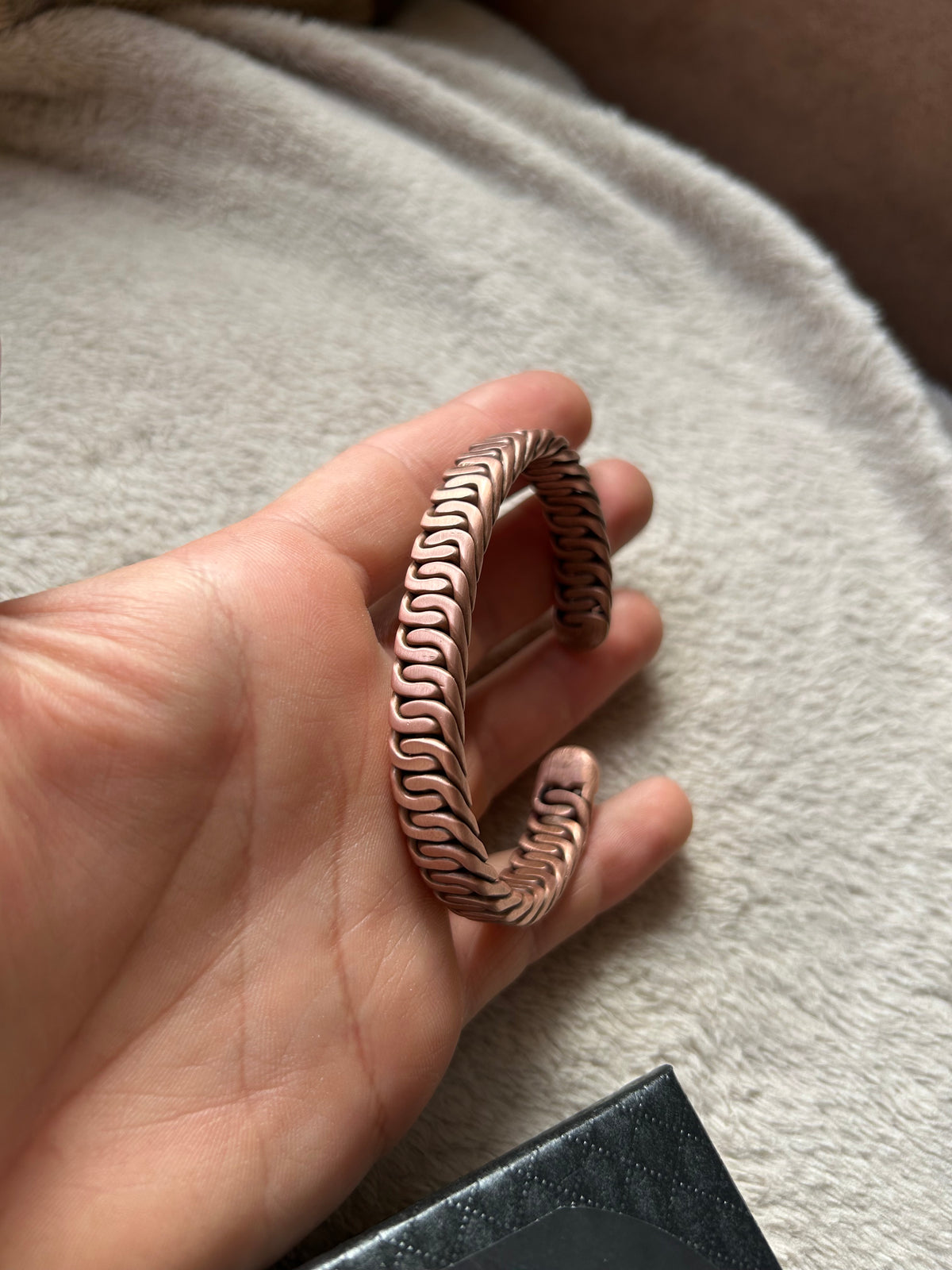 Zipper Braid: Pure Copper Bracelet // Cuff