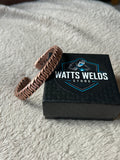 Zipper Braid: Pure Copper Bracelet // Cuff