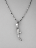 Stainless Steel MIG Torch Pendant with Necklace