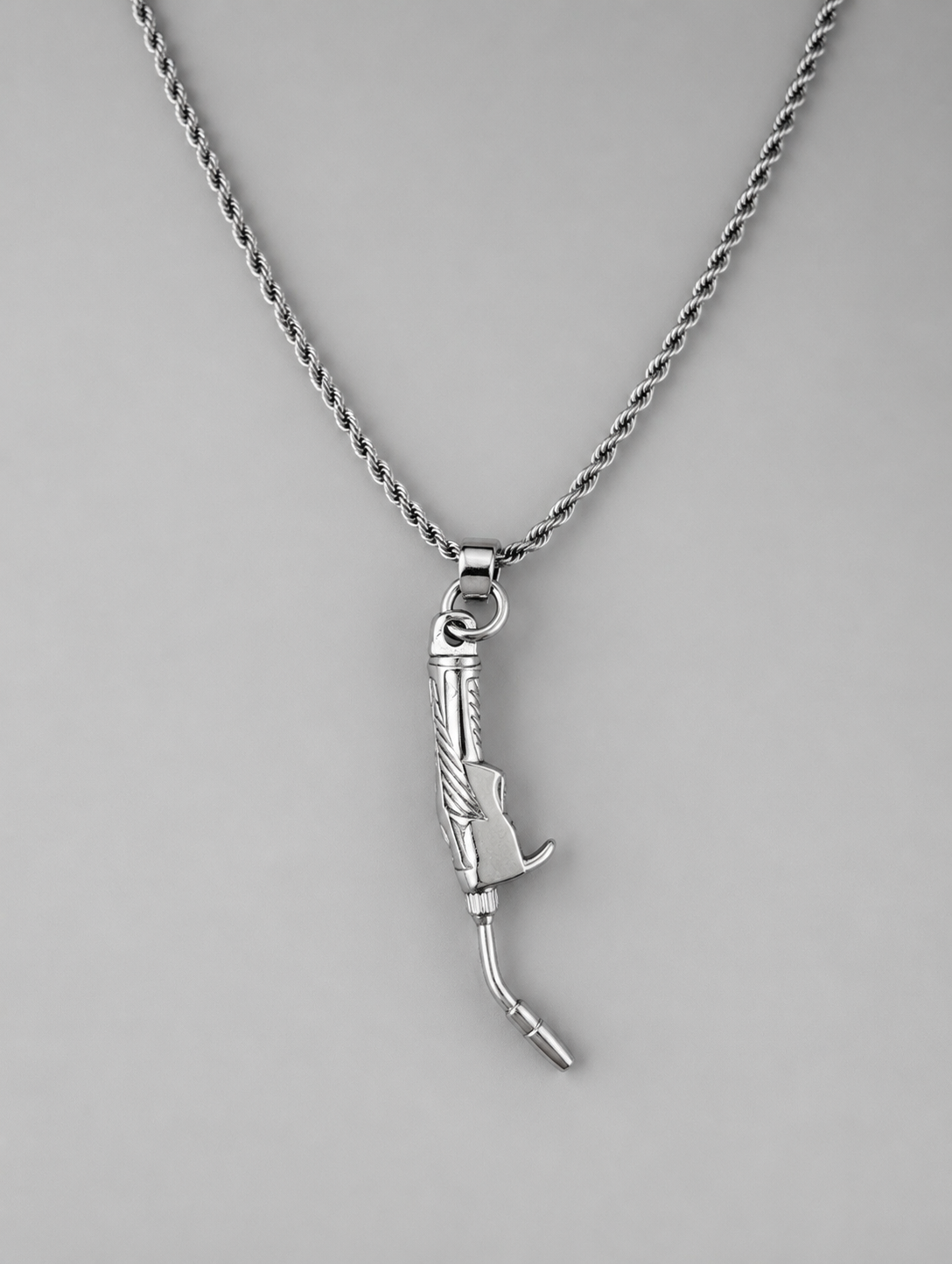 Stainless Steel MIG Torch Pendant with Necklace