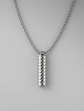 Stainless Steel Welded Weave Pendent With Necklace
