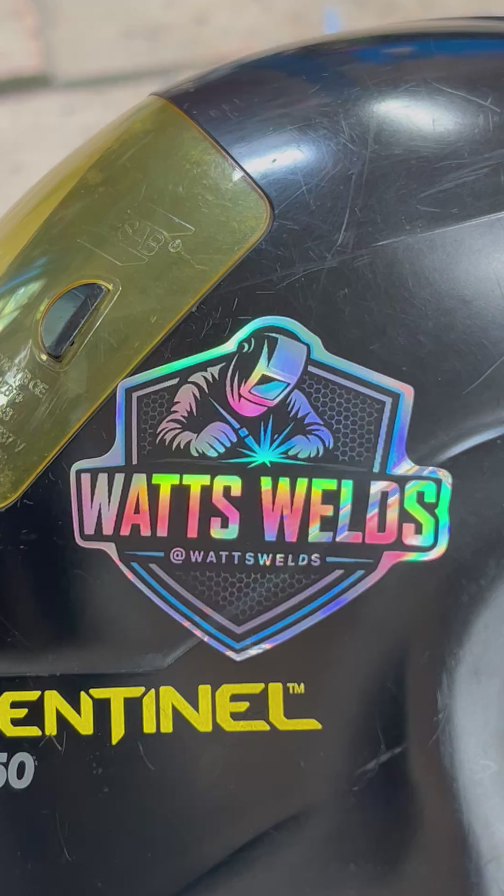 WattsWelds Holographic Stickers